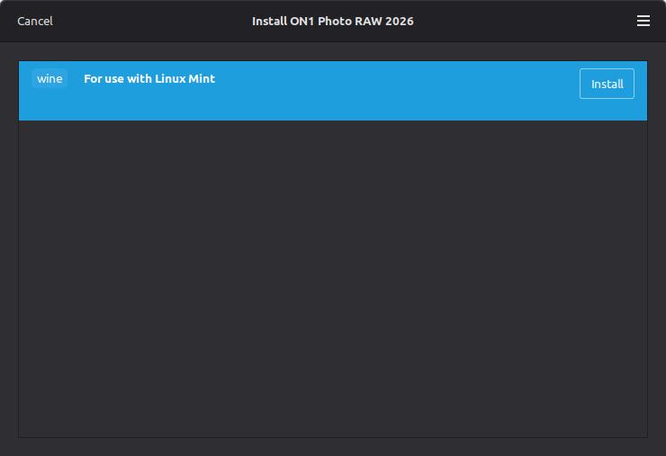 Dialog option to select the installer to run