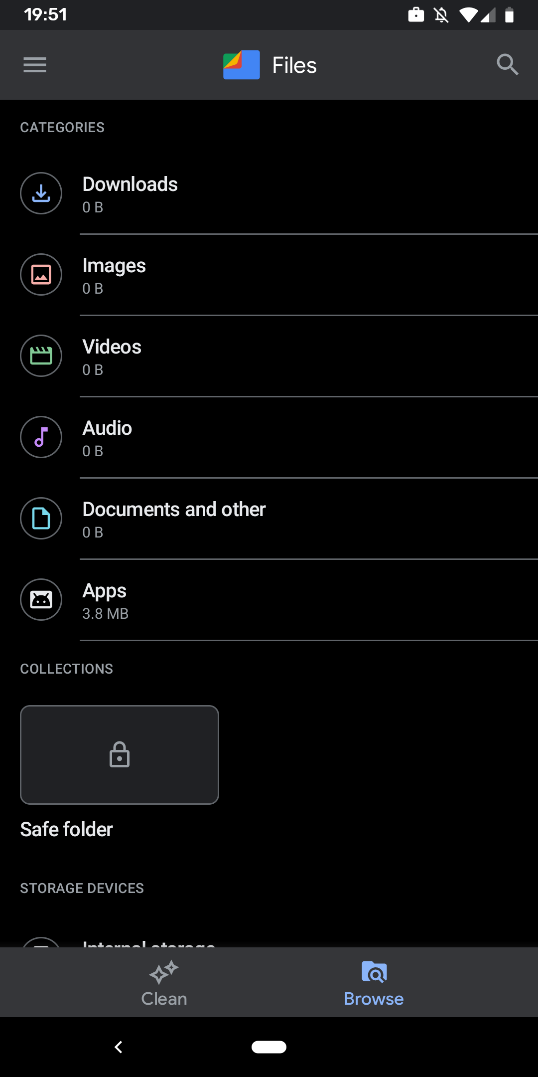 No files accessible in the new Work Profile