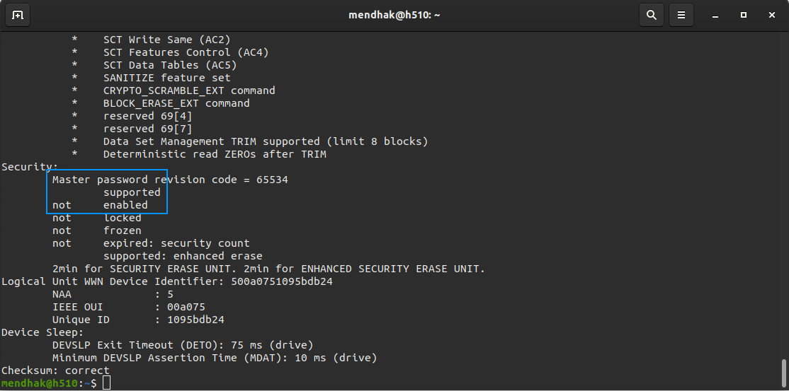 Secure Erase Data Features in Flash Memory